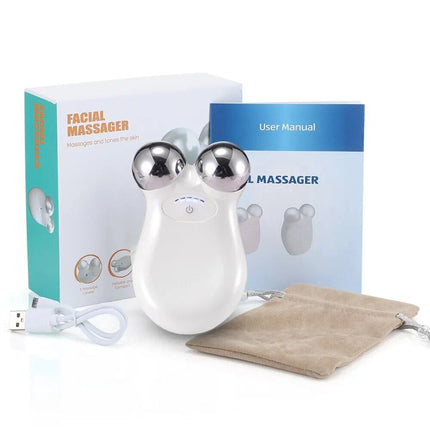 5-Gear Rechargeable Face Massager: Electric Micro-Current & 3D EMS Firming Technology - Wnkrs