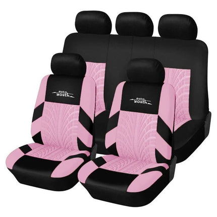 Universal Fit Embroidered Car Seat Covers with Tire Track Detail - Wnkrs