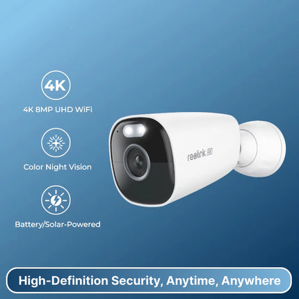 Cámara de seguridad WiFi 4K de 8 MP