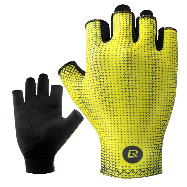 Gants de cyclisme d'été - Demi-doigts, respirants, haute élasticité, légers