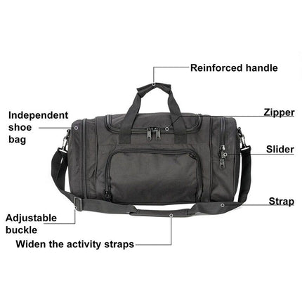 Versatile Sports & Travel Duffel Bag with Shoe Compartment - Wnkrs