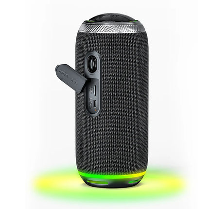 Portable 16W Bluetooth Speaker with RGB Lights & Bass Boost