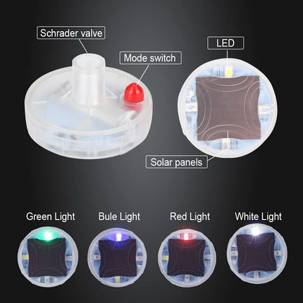 Solar-Powered LED Car Wheel Lights - Wnkrs