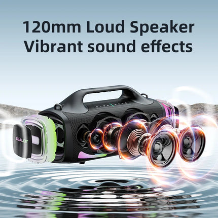 Portable Party Speaker with Bluetooth 5.2, 100W Power