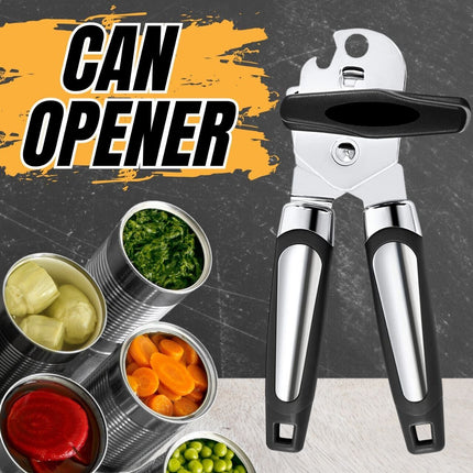 Manual Can Opener Smooth Edge Heavy Duty Stainless Steel Blades Beer Opener - Wnkrs