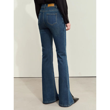 Jean slim rétro minimaliste pour femme - Collection automne