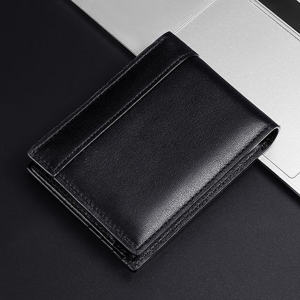 Portefeuille vintage en cuir véritable RFID pour homme