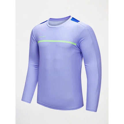 Haut d'entraînement de football à manches longues pour hommes - T-shirt de sport de course respirant