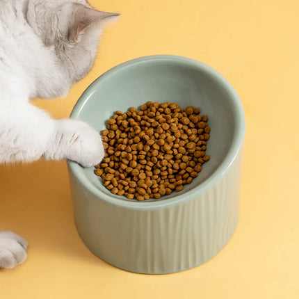 Gamelle surélevée en céramique pour chats et chiens - Protège la colonne cervicale