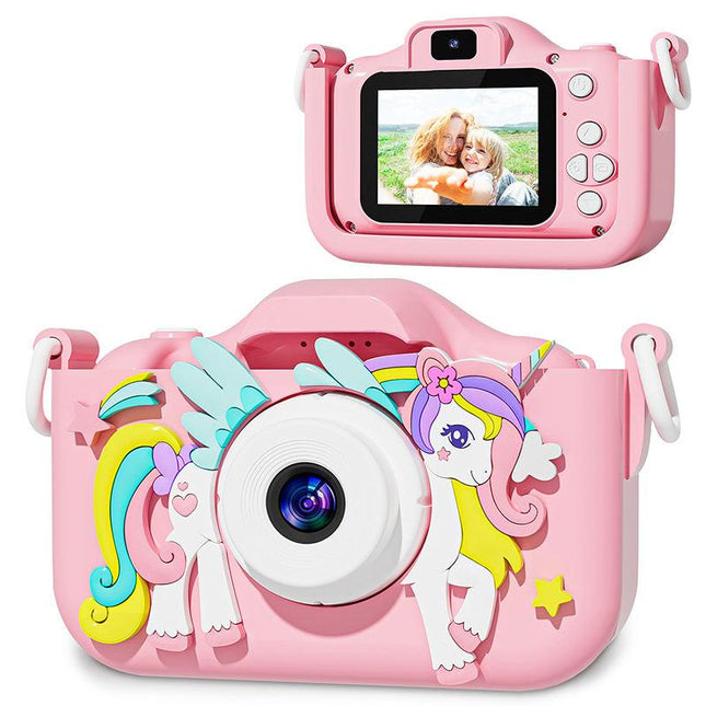 Cámara digital HD 1080P para niños pequeños con funda de silicona: regalo perfecto para niños