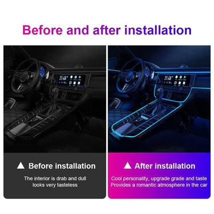 USB RGB LED Strip - Versatile Neon Car Interior Lighting - Wnkrs