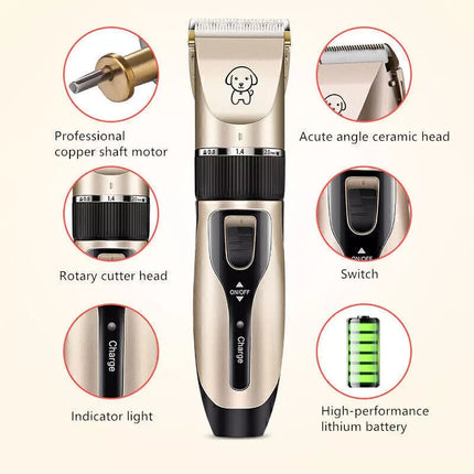 Tondeuse professionnelle rechargeable par USB pour animaux de compagnie