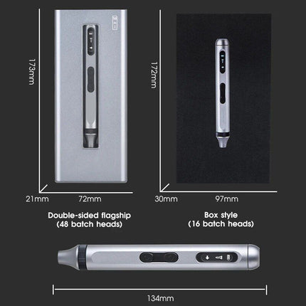 High-Efficiency Cordless Screwdriver Kit with LED Light and Type-C Fast Charging - Wnkrs