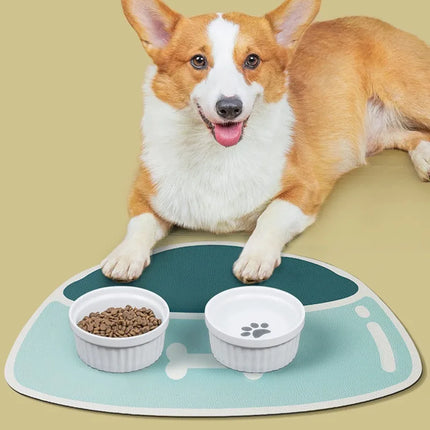 Tapis d'alimentation absorbant pour chiens et chats