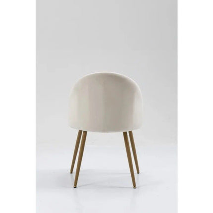 Modern Cream Velvet Accent Chair - Wnkrs