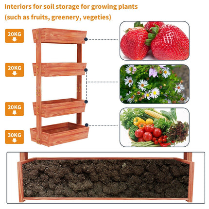 4-Tier Raised Garden Bed - Wnkrs