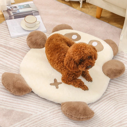 Cama para mascotas con forma de panda: almohadilla para dormir cálida, antideslizante y extraíble para gatos y perros