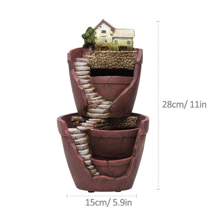 Jardinière en résine pour plantes succulentes de style ferme créatif - Décoration d'intérieur de jardin de fées