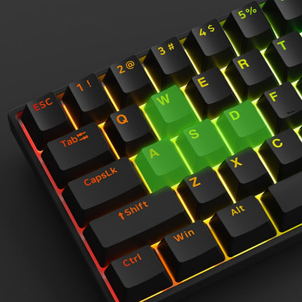 Teclado mecánico para juegos con cable de 61 teclas, disparador rápido y retroiluminación RGB