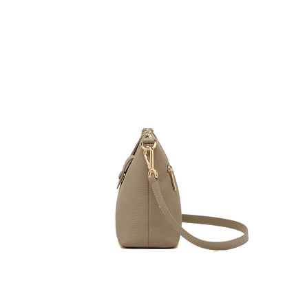 Sac messager à bandoulière en cuir véritable pour femme