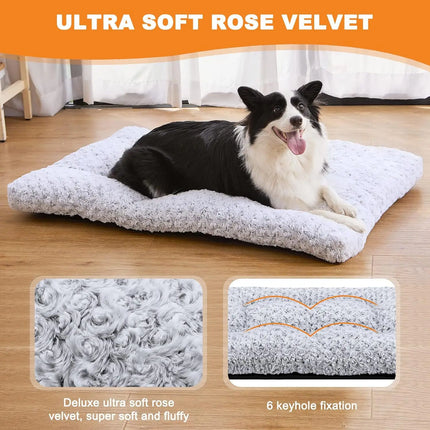 Lit pour chien en peluche de luxe lavable