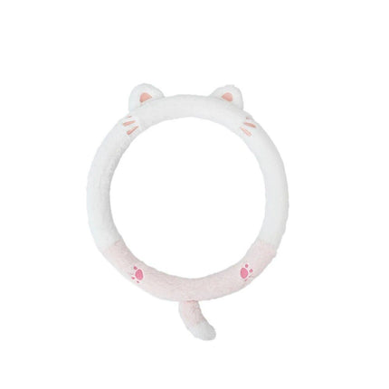 New Cute Lovely Animal Fluff Leather Steering Wheel Covers - Wnkrs