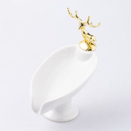 Elegant Ceramic Leaf Soap Dish