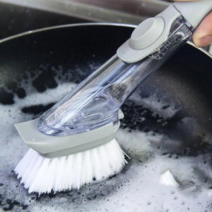 Multi-Functional Kitchen Cleaning Brush with Refillable Soap Dispenser - Wnkrs