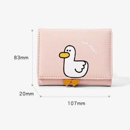 Charming Duck-Themed Mini Women's Wallet - Wnkrs