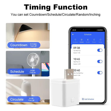 Smart WiFi USB Power Adapter Switch