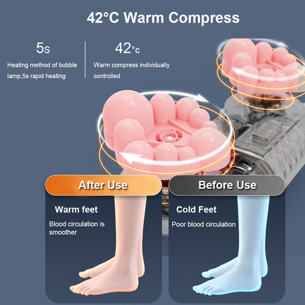 Masajeador de pies eléctrico Shiatsu con calor: masajeador relajante para pies y piernas