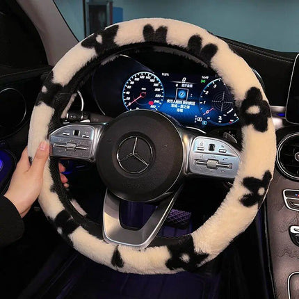 Plush Winter Car Steering Wheel Cover - Wnkrs