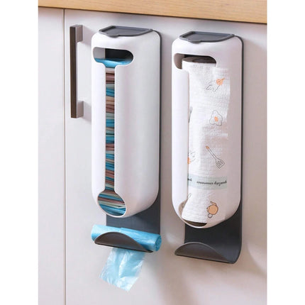 Innovador dispensador de bolsas de plástico para montar en la pared, organizador para la cocina y el hogar