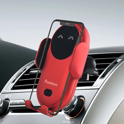 Soporte universal para coche, cargador inalámbrico, sensor inteligente, soporte para salida de aire