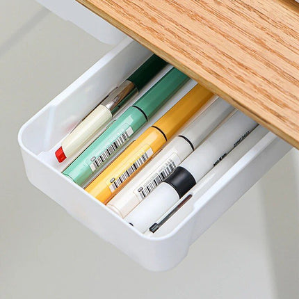 Compact Self-Adhesive Under Desk Storage Drawer - Wnkrs