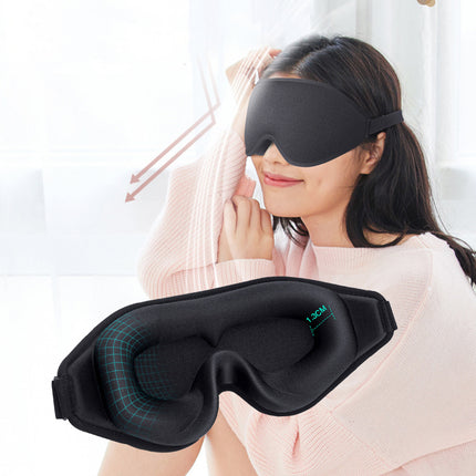 Masque de sommeil 3D en mousse à mémoire de forme pour les yeux