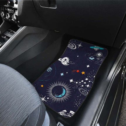 Galactic Outer Space Car Floor Mats - Wnkrs