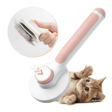 Brosse de toilettage 2 en 1 pour chat et chien pour la perte de poils, le démêlage et le massage