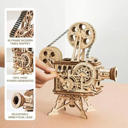 Classic Film Vitascope 3D Wooden Puzzle - Wnkrs