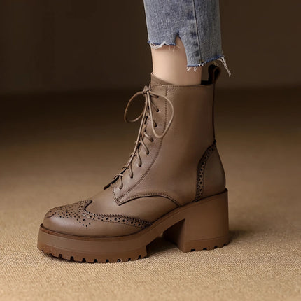 Bottes de chevalier à la mode pour femmes automne hiver avec fermeture éclair latérale et talon épais