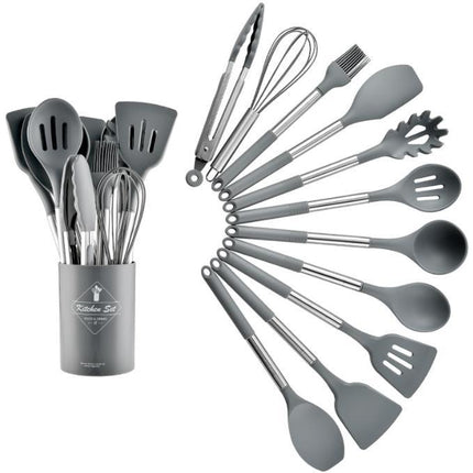 Heat Resistant Non-stick Pot Spoon Spatula Cooking Kitchen Tool Set - Wnkrs