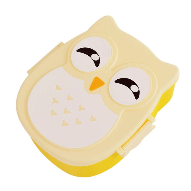 Microwave Cartoon Owl Lunch Box: Fun & Functional Food Storage for Kids