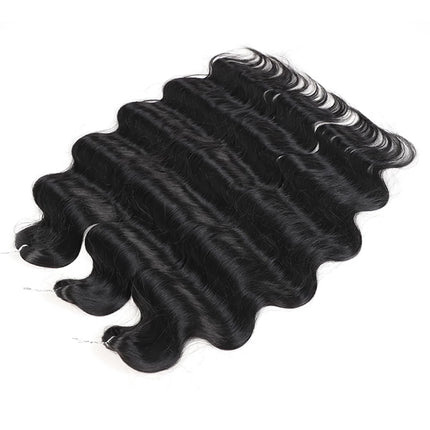 Extensiones de cabello de crochet con ondas corporales de 24"