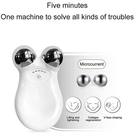 5-Gear Rechargeable Face Massager: Electric Micro-Current & 3D EMS Firming Technology - Wnkrs