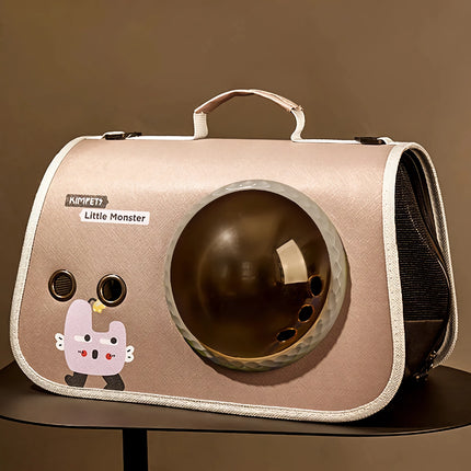 Bolsa de transporte portátil y plegable para mascotas: bolsa de hombro transpirable para perros y gatos pequeños