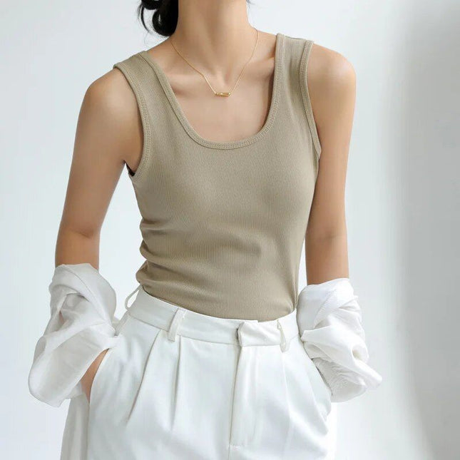 Chic Summer Solid Color Tank Top