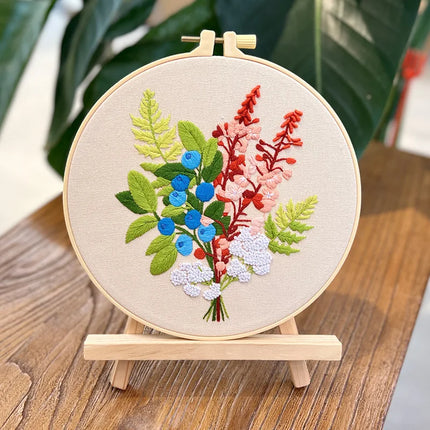 Kit de broderie de fleurs pour débutants