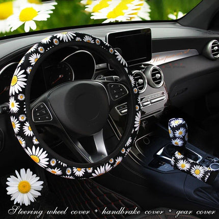 Universal Car Daisy Flower Steering Wheel Cover - Wnkrs