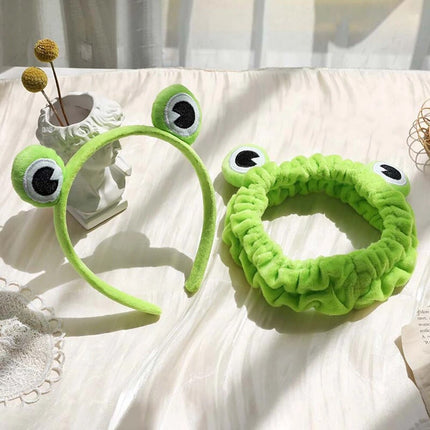 Funny Frog Elastic Headband | Cute Wide-brimmed Hairband for Women and Girls