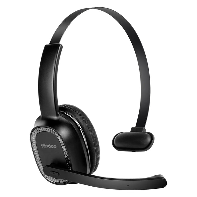 Wireless Call Center Headset with Noise Cancelling Mic & Bluetooth 5.2